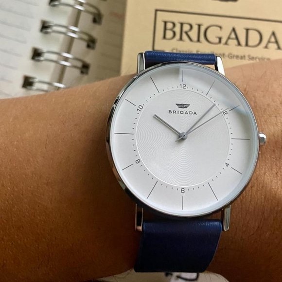 BRIGADA Men's blue Minimalist Simple Business Casual Quartz Waterproof Watch - Picture 8 of 8